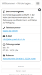 Mobile Screenshot of kita-glueckskind.de